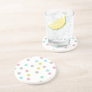 Pastel Polka Dots Coaster