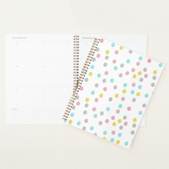 Pastel Polka Dots  Planner (Display)