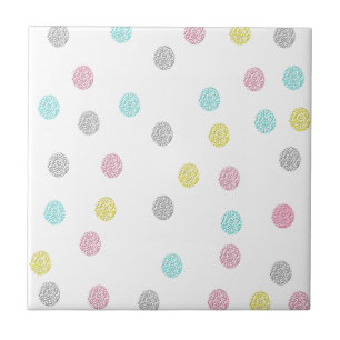 Pastel Polka Dots Tile