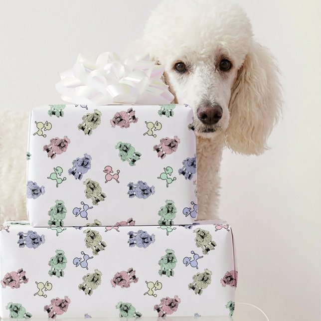 Pastel Poodles Wrapping Paper (Creator Uploaded)