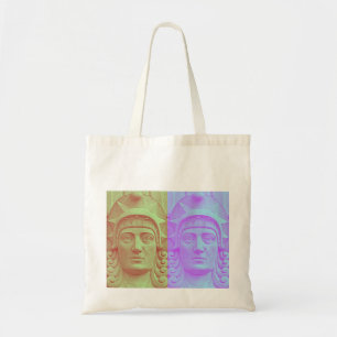 Pastel Pop Art Déco Tête de Pierre Sac fourre-tout