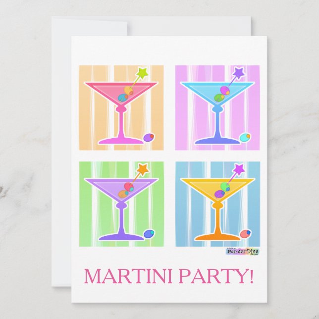 PASTEL POP ART MARTINIS (Front)