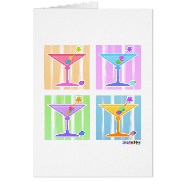 PASTEL POP ART MARTINIS (Devant)