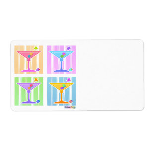 PASTEL POP ART MARTINIS
