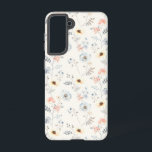 Pastel Poppy Floral Garden Pattern Samsung Galaxy Case<br><div class="desc">Check out this design featuring a pastel floral pattern.</div>