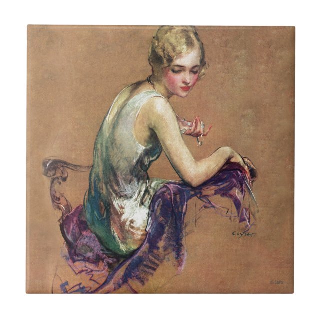 Pastel Portrait Tile (Front)