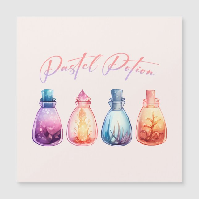 Pastel Potion – Cute and Elegant Witch Potion (Front)