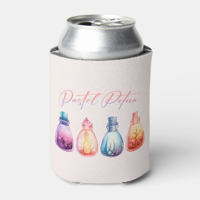 Pastel Potion – Cute and Elegant Witch Potion Can Cooler (Can Front)