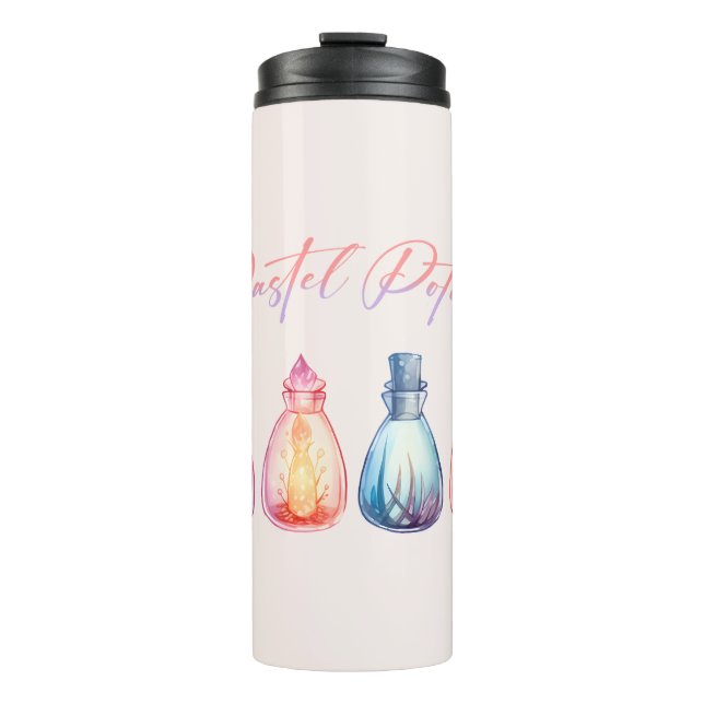Pastel Potion – Cute and Elegant Witch Potion Thermal Tumbler (Front)