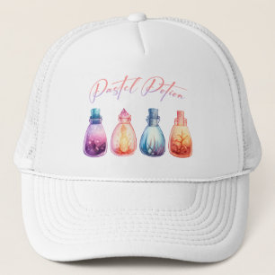 Pastel Potion – Cute and Elegant Witch Potion Trucker Hat