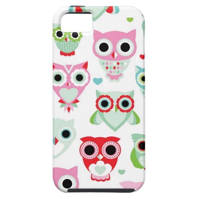pastel powder colour owl background Case-Mate iPhone case (Back)
