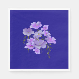 Pastel Pretty Lilac Bouquet Napkin