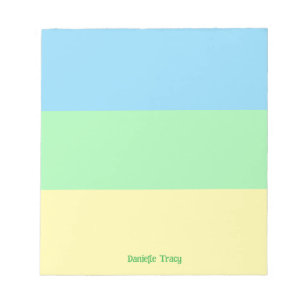 Pastel Pretty Spring Colours Custom Notepad