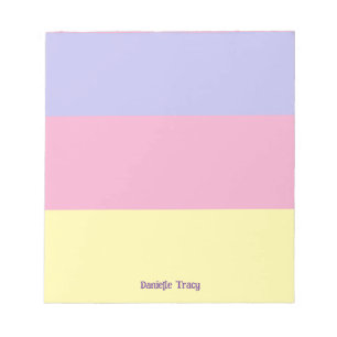 Pastel Pretty Spring Colours Custom Notepad