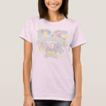 Pastel Print Nerdfighter T-Shirt<br><div class="desc">Cute t-shirt for nerdfighters.</div>