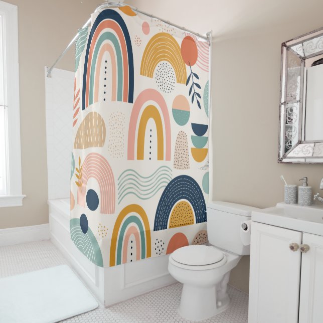 Pastel Prism Arc Abstract Surface Pattern Stylish (In Situ)