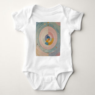 Pastel Prism: Rainbow Color Wheels Baby Bodysuit