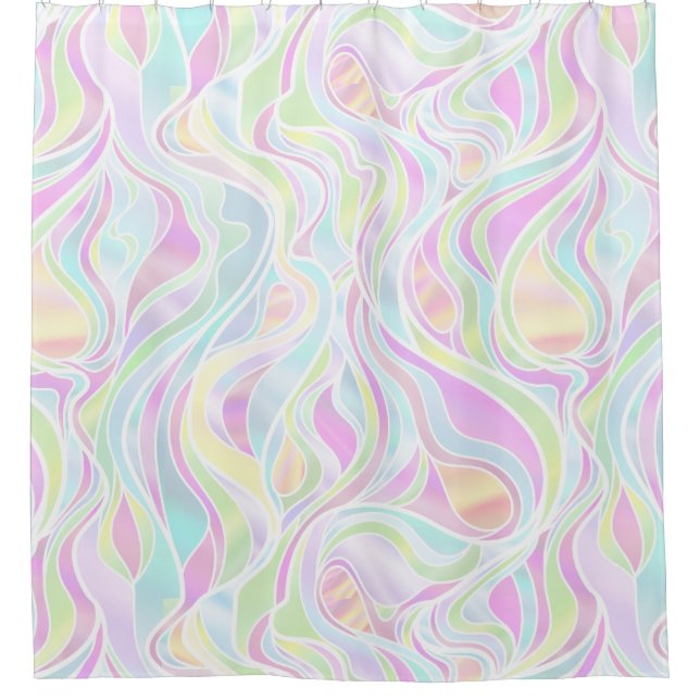 Pastel Psychedelic Stained Glass Abstract (Front)