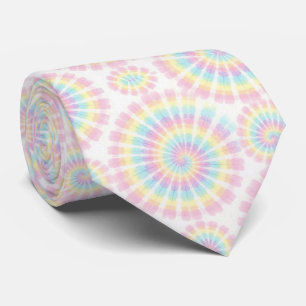 Pastel Psychedelic Tie-Dye Pattern Tie