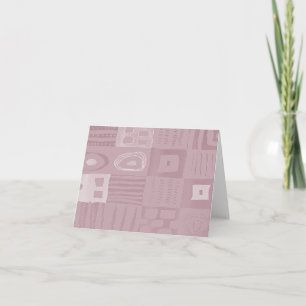 Pastel Pulse: Afrocentric Geometric  Note Card