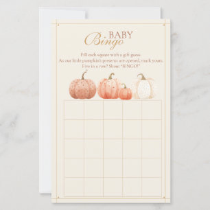 Pastel Pumpkin Baby Bingo