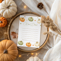 Pastel Pumpkin Birthday Time Capsule Card