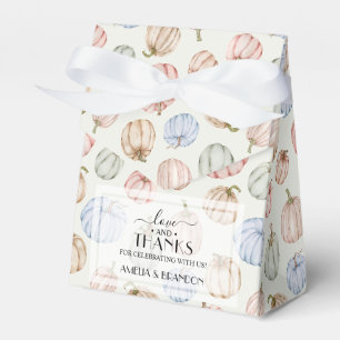 Pastel Pumpkins Neutral Baby Shower Favor Box