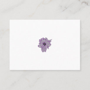 Pastel Purple, Amethyst Smoke artificial flower De Place Card