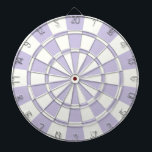 Pastel Purple And White Dartboard<br><div class="desc">Pastel Purple And White Dart Board</div>