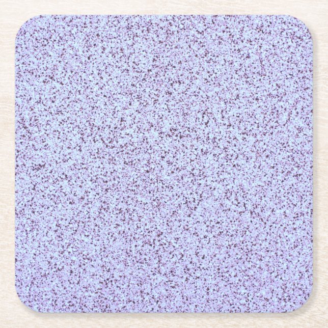Pastel Purple Concrete Texture Square Paper Coaster (Front)