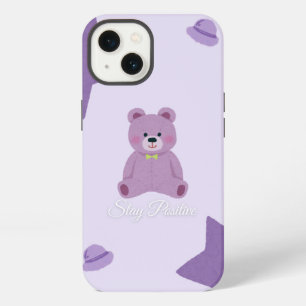 Pastel Purple Cosmic Teddy Bear iPhone 13 Case