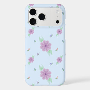 Pastel Purple Floral iPhone 17 Pro Max Case