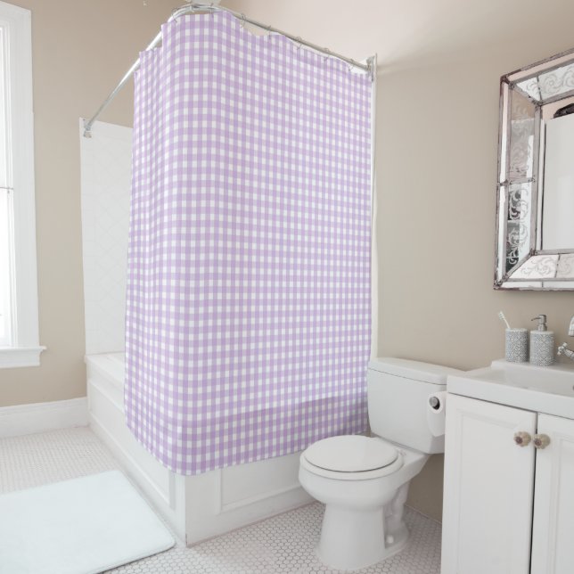 Pastel Purple Gingham Pattern (In Situ)