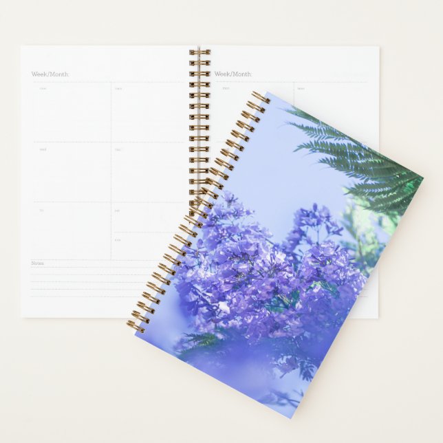 Pastel Purple Jacaranda Tree Flowers Planner (Display)