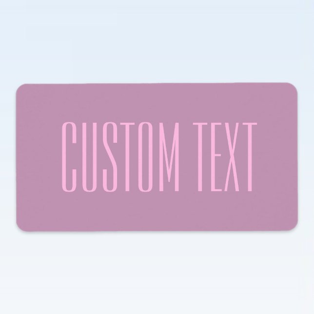 Pastel Purple & Light Pink | Modern Editable Text Label (Creator Uploaded)