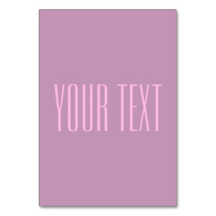 Pastel Purple & Light Pink Modern Editable Text Table Number