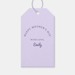 Pastel Purple Mother's Day Gift Tags