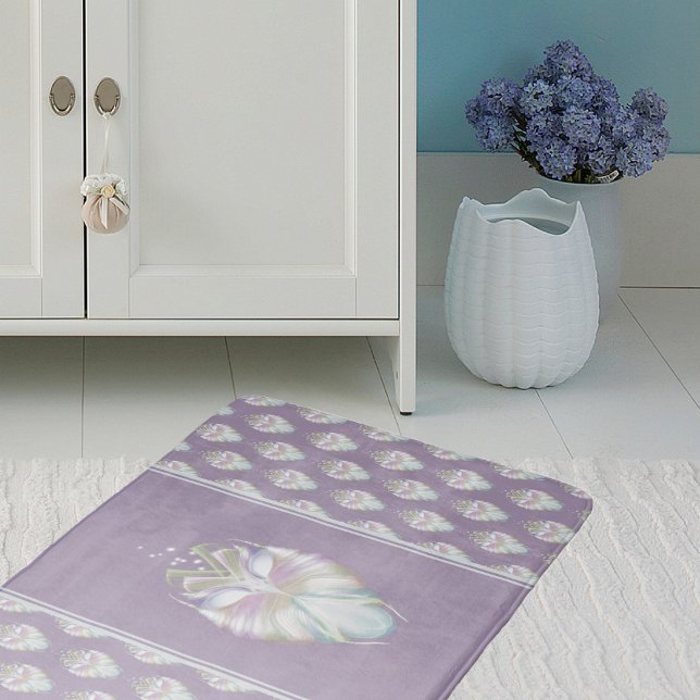 Pastel Purple Oracle Owl Bath Mat (Creator Uploaded)