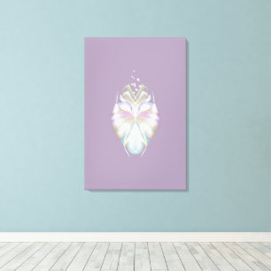 Pastel Purple Oracle Owl Canvas Print