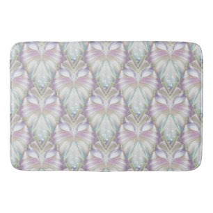 Pastel Purple Oracle Owl Pattern Bath Mat