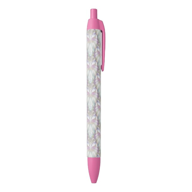 Pastel Purple Oracle Owl Pattern Black Ink Pen (Bottom (Vertical))