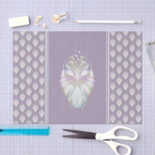 Pastel Purple Oracle Owl Tissue Paper