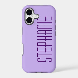 Pastel Purple, Personalized Name, Sturdy
