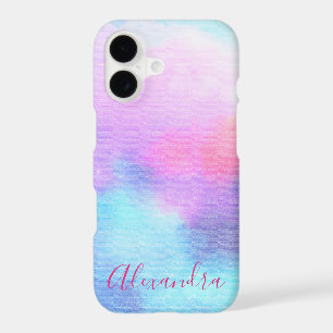 Pastel Purple Pink Blue Monogram Name