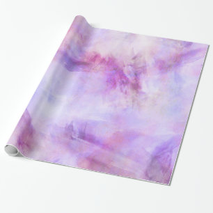 Pastel Purple Pink Watercolor Background Wrapping Paper