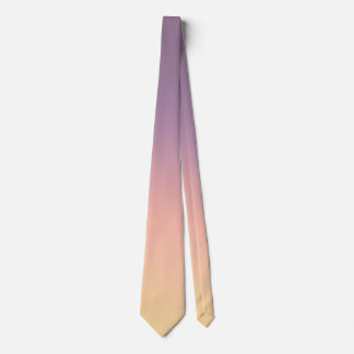Pastel Purple to Beige Gradient Necktie Soft 