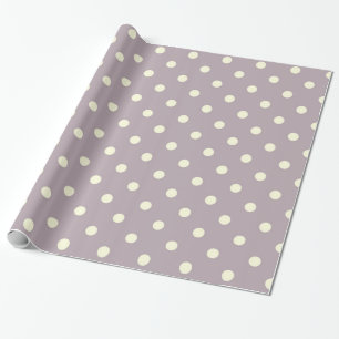Pastel purple with cream dots wrapping paper