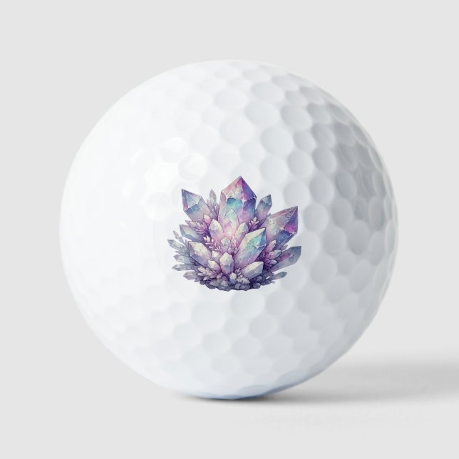 Pastel Quartz Cluster Golf Balls (Front)