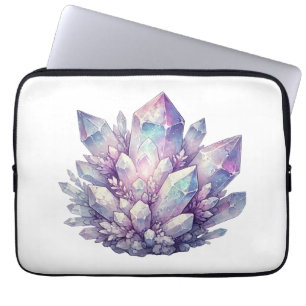 Pastel Quartz Cluster Laptop Sleeve