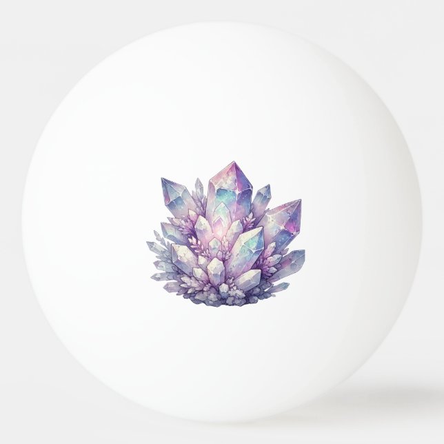 Pastel Quartz Cluster Ping Pong Ball (Front)